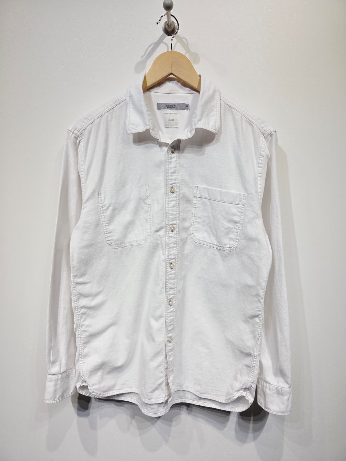 Series 시리즈 루즈핏 화이트 셔츠_100 상품이미지2