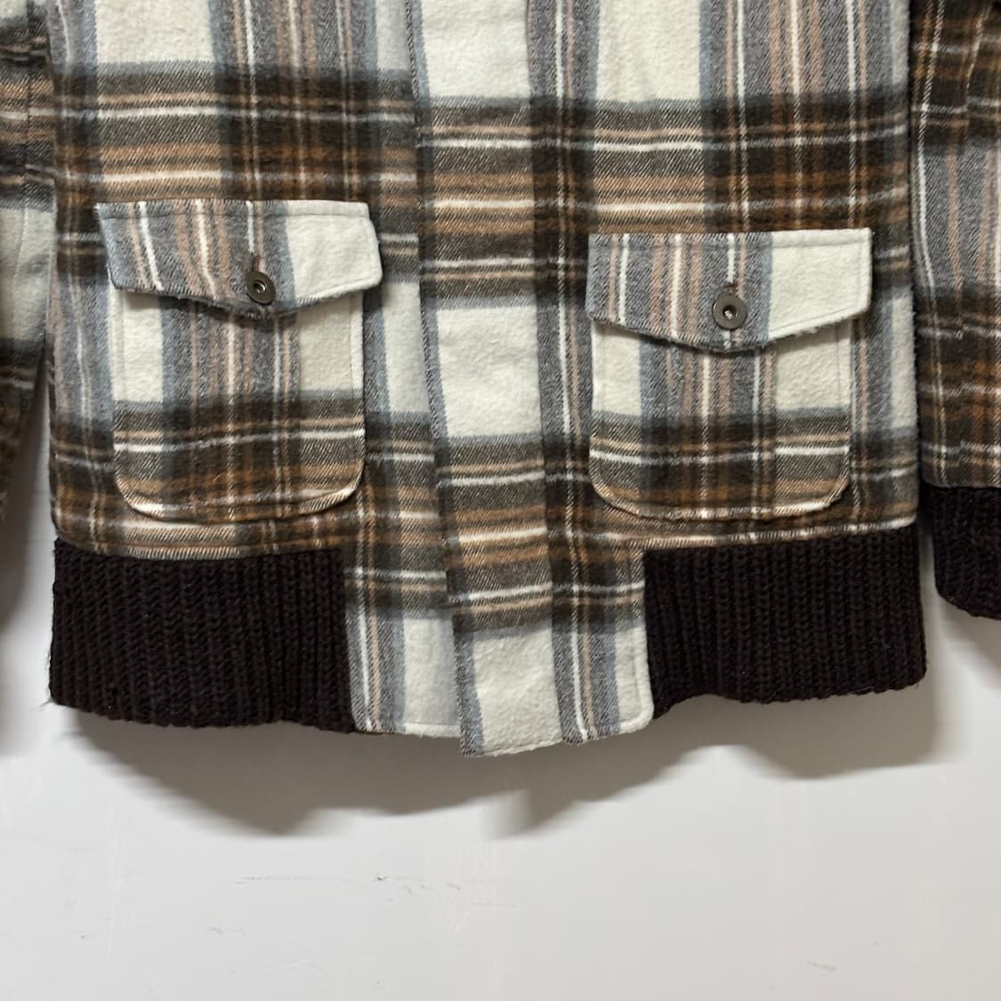 체크 누빔 자켓 상품이미지3