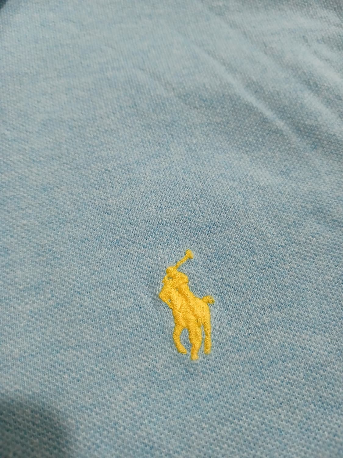 *폴로 스카이블루 반팔 카라티  상품이미지5