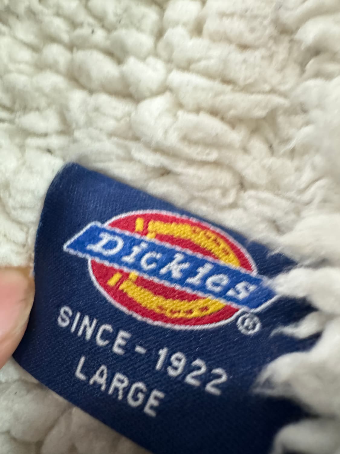 디키즈 빈티지 그레이 양털 쉐르파 후드집업 L 상품이미지3