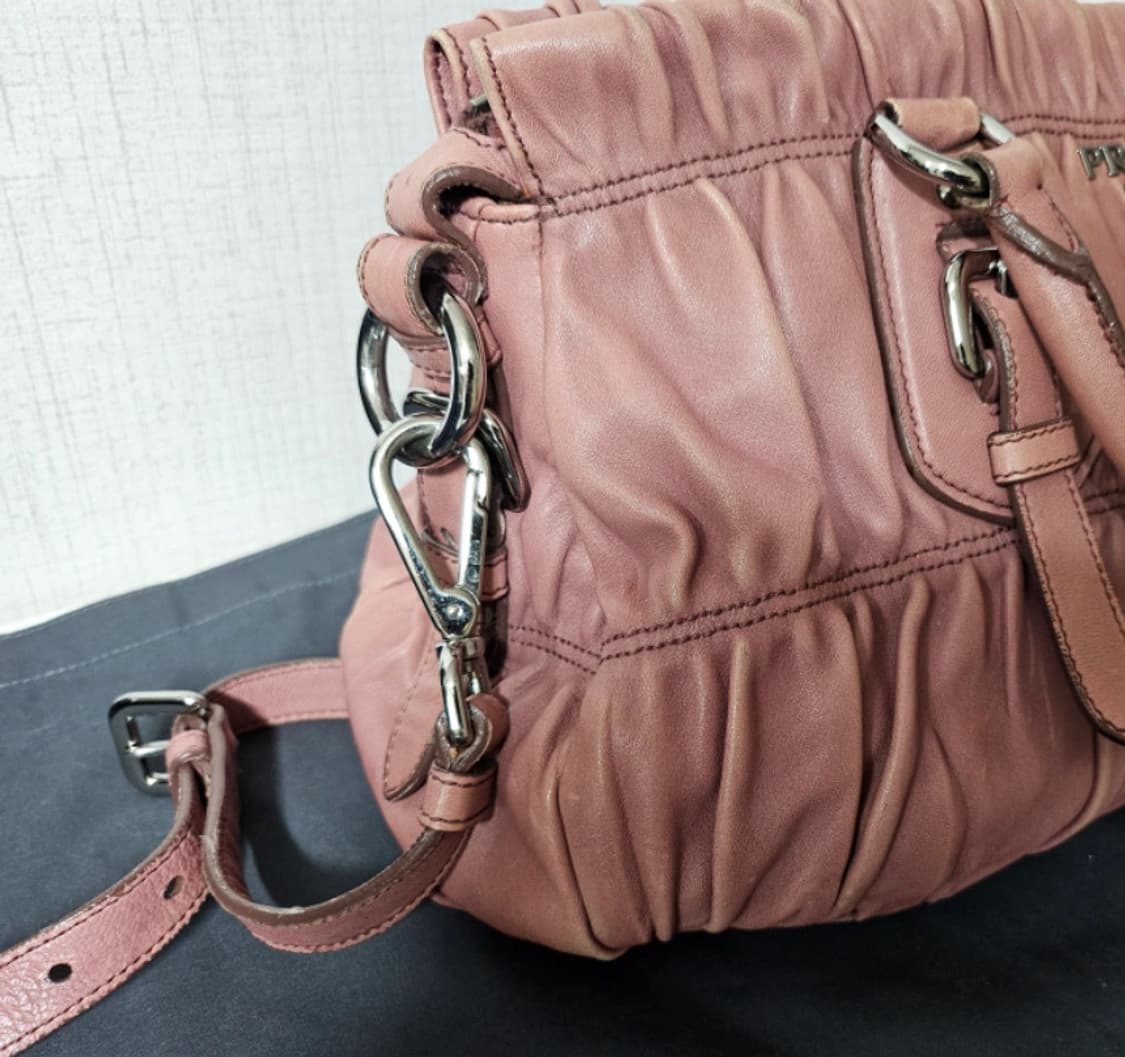 Prada Gaufre 프라다 고프레 레더백 핑크 상품이미지7