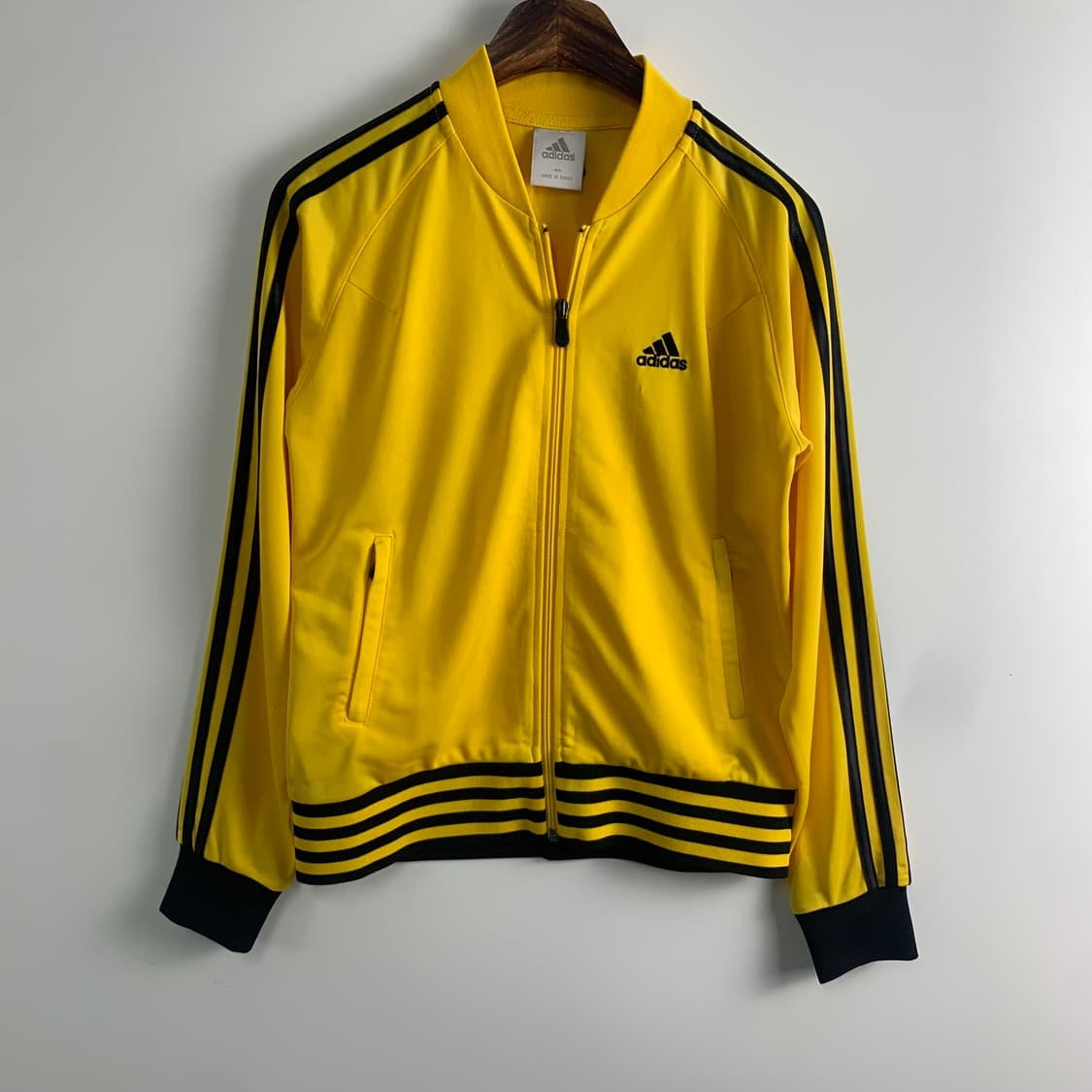 아디다스 자수로고 사이드라인 옐로우 져지 상품이미지2