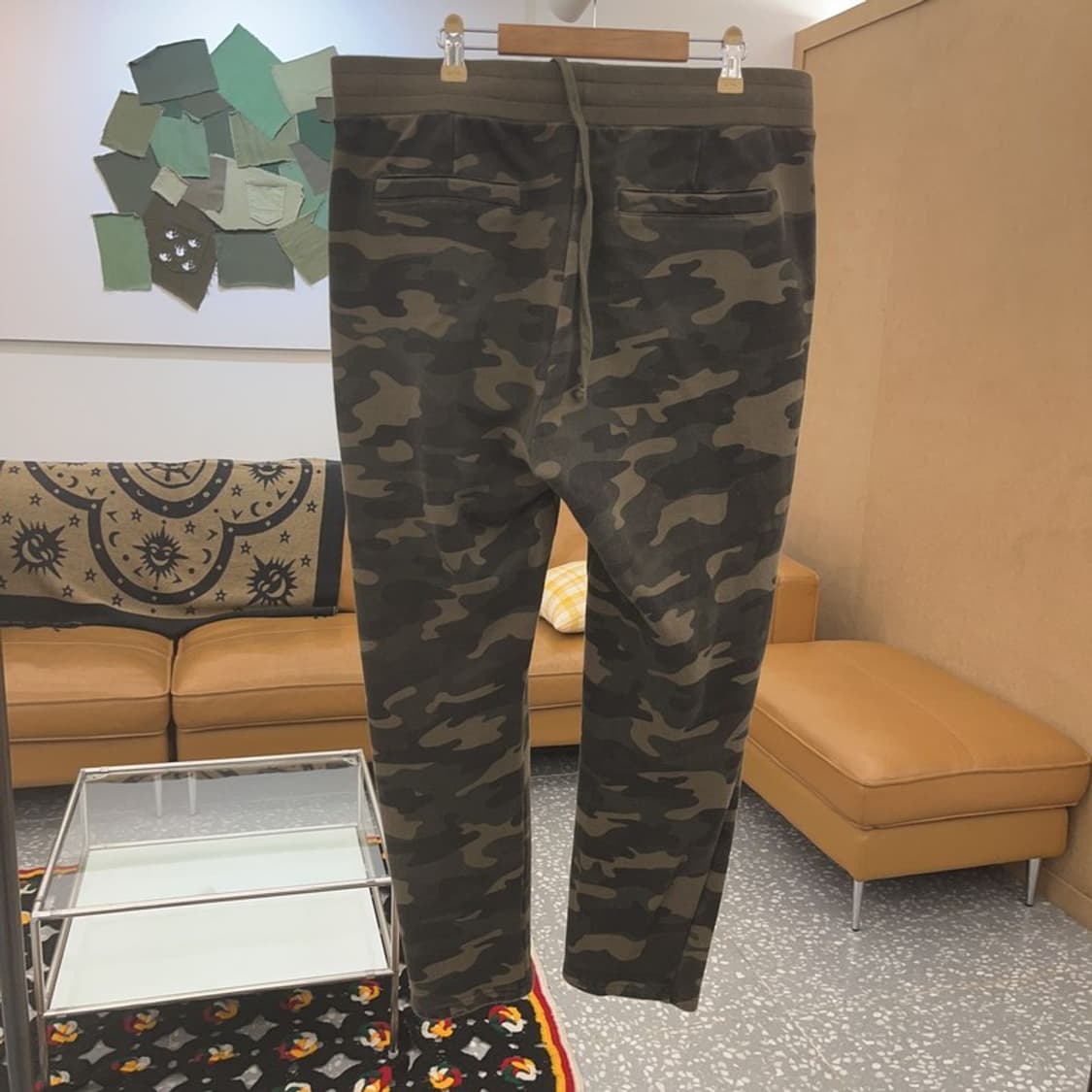 NBA 스트릿 밀리터리 카모플라주 밴딩 스웻팬츠 34인치 C07757 상품이미지4