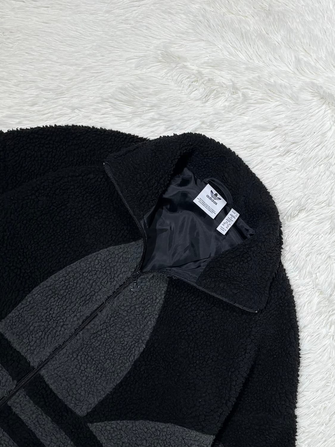 아디다스 빅로고 후리스 집업 상품이미지6