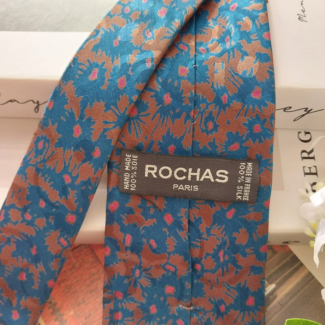 로샤스 실크 플로럴 자카드 넥타이 8.2cm A+등급 K1517
 상품이미지6