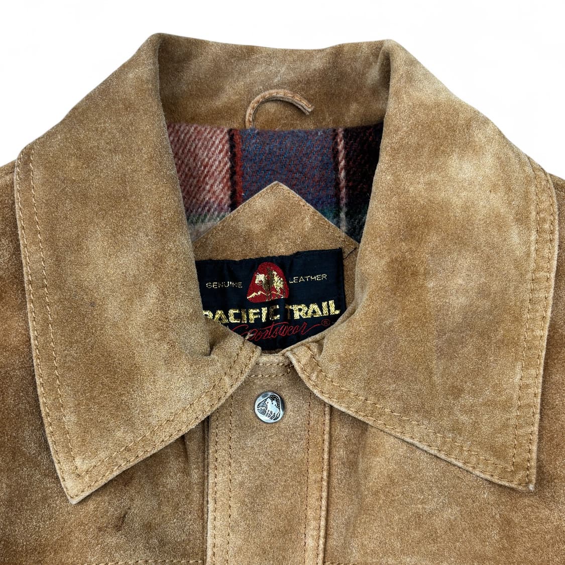 80's Pacific Trail Sportswear 스웨이드 블루종 상품이미지3