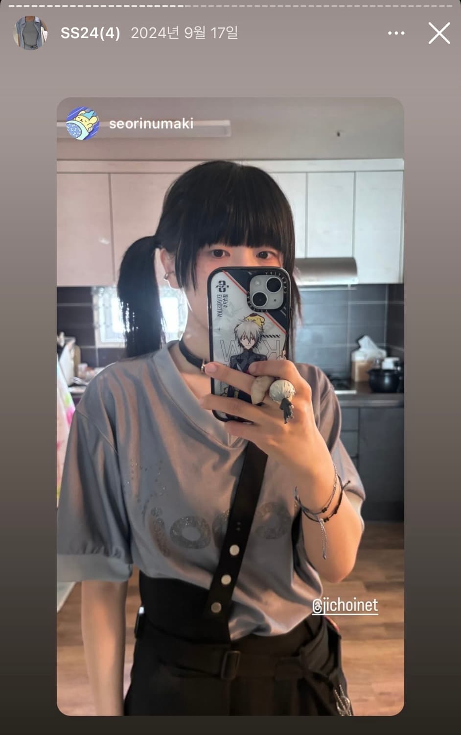 Jichoi 팀 지초이 반팔 실버 상품이미지3