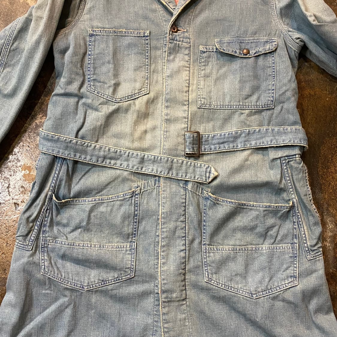 캐피탈 빈티니 데님 롱 코트  상품이미지2