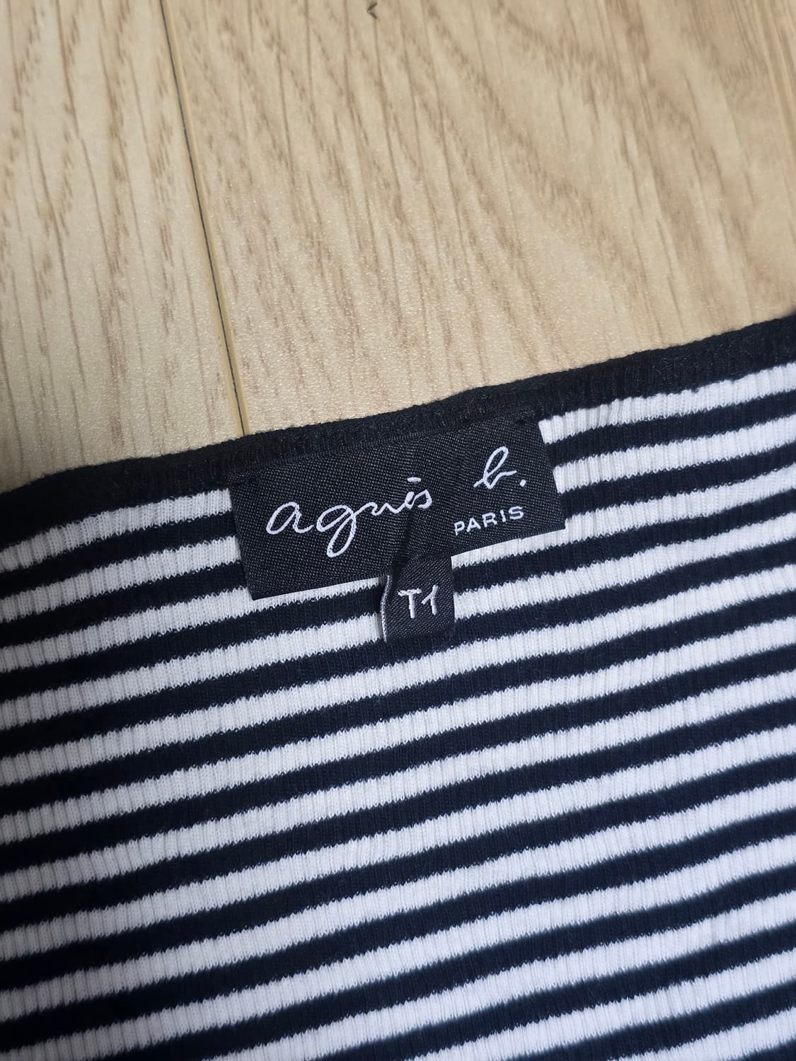 Agnes B 아네스베 스트라이프 컴팩트 탑 상품이미지4