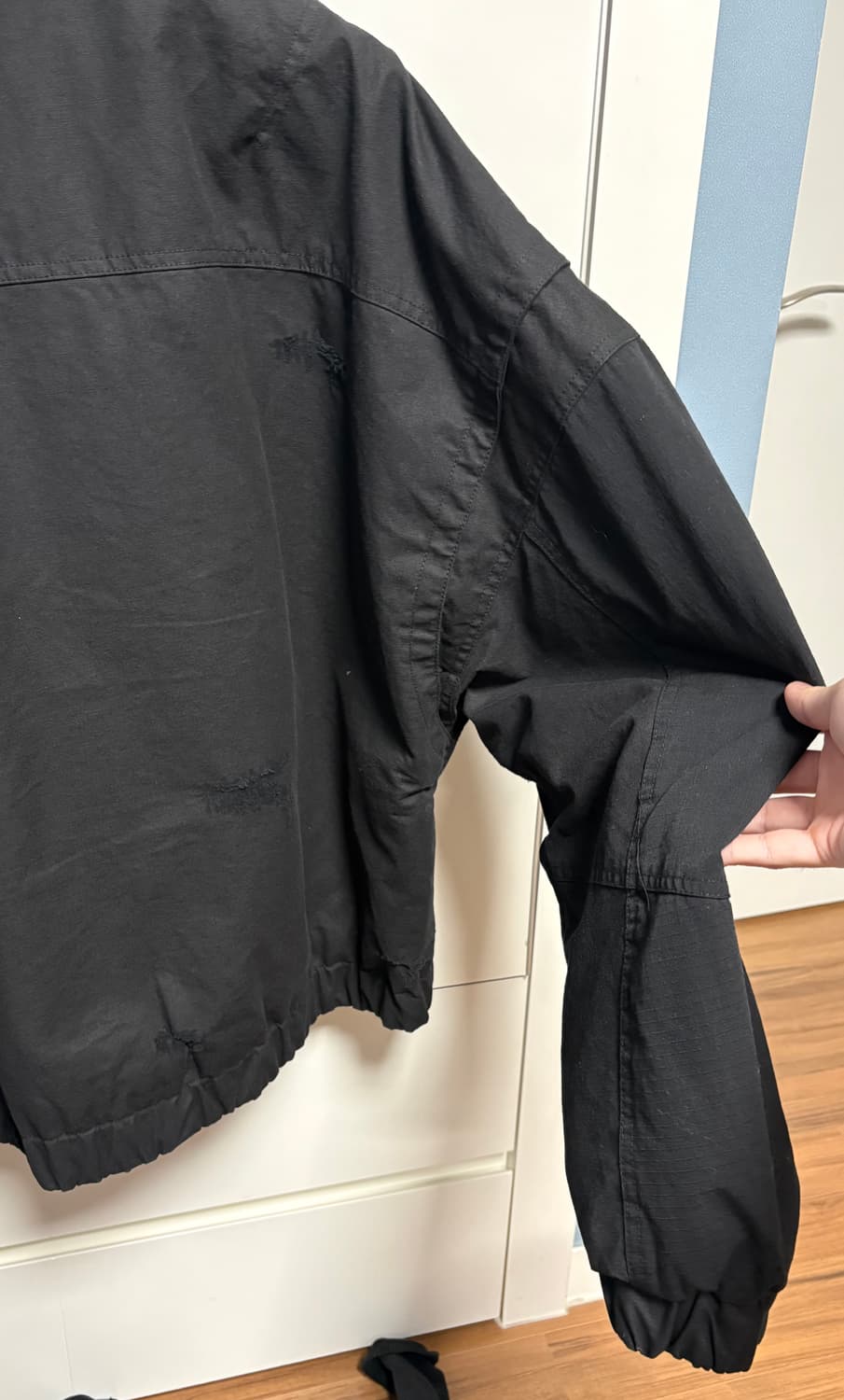 etce DESTROYED PADDED BOMBER 상품이미지10