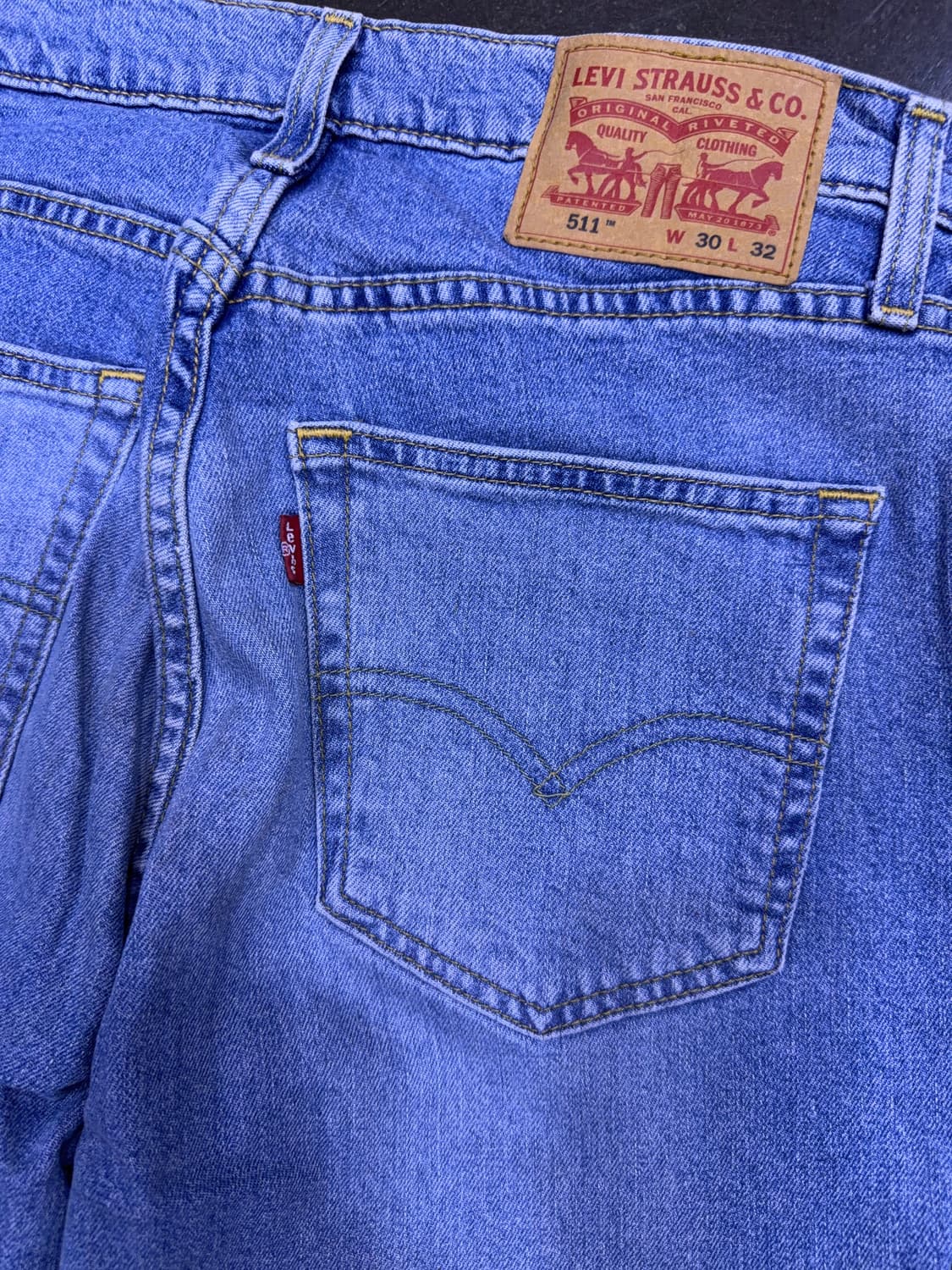 리바이스 511 슬림핏 라이트 워싱 데님팬츠 청바지 30 상품이미지7