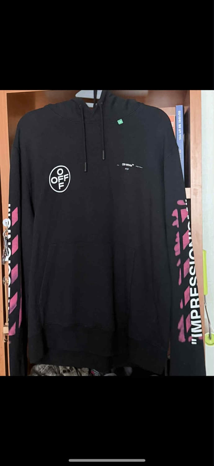 오프화이트 애로우 후드티 상품이미지1