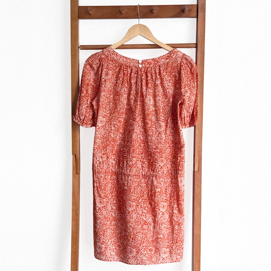 귤빛 잔꽃 코튼 원피스 상품이미지8