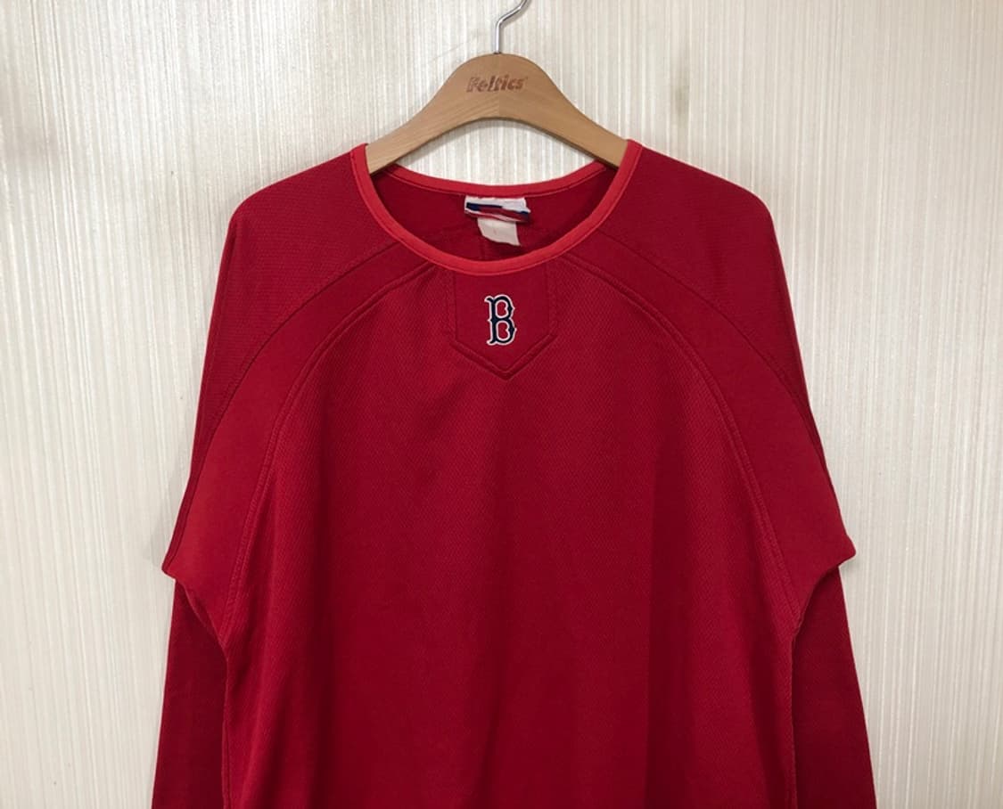 MLB 마제스틱 보스턴레드삭스 구형어센틱 플리스풀오버 M 상품이미지2