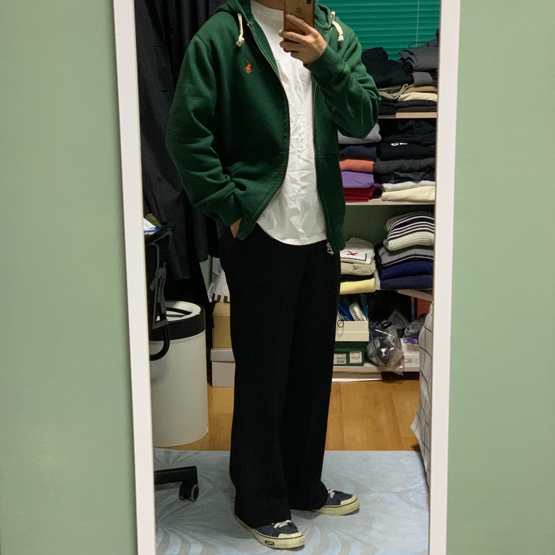 폴로 랄프로렌 신형 딥그린  후드자켓 상품이미지2