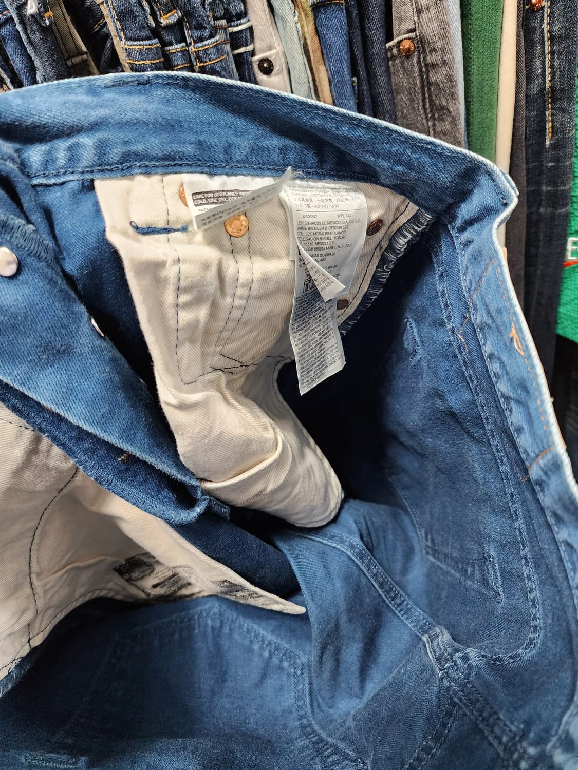 리바이스 501 블루 청바지 상품이미지6