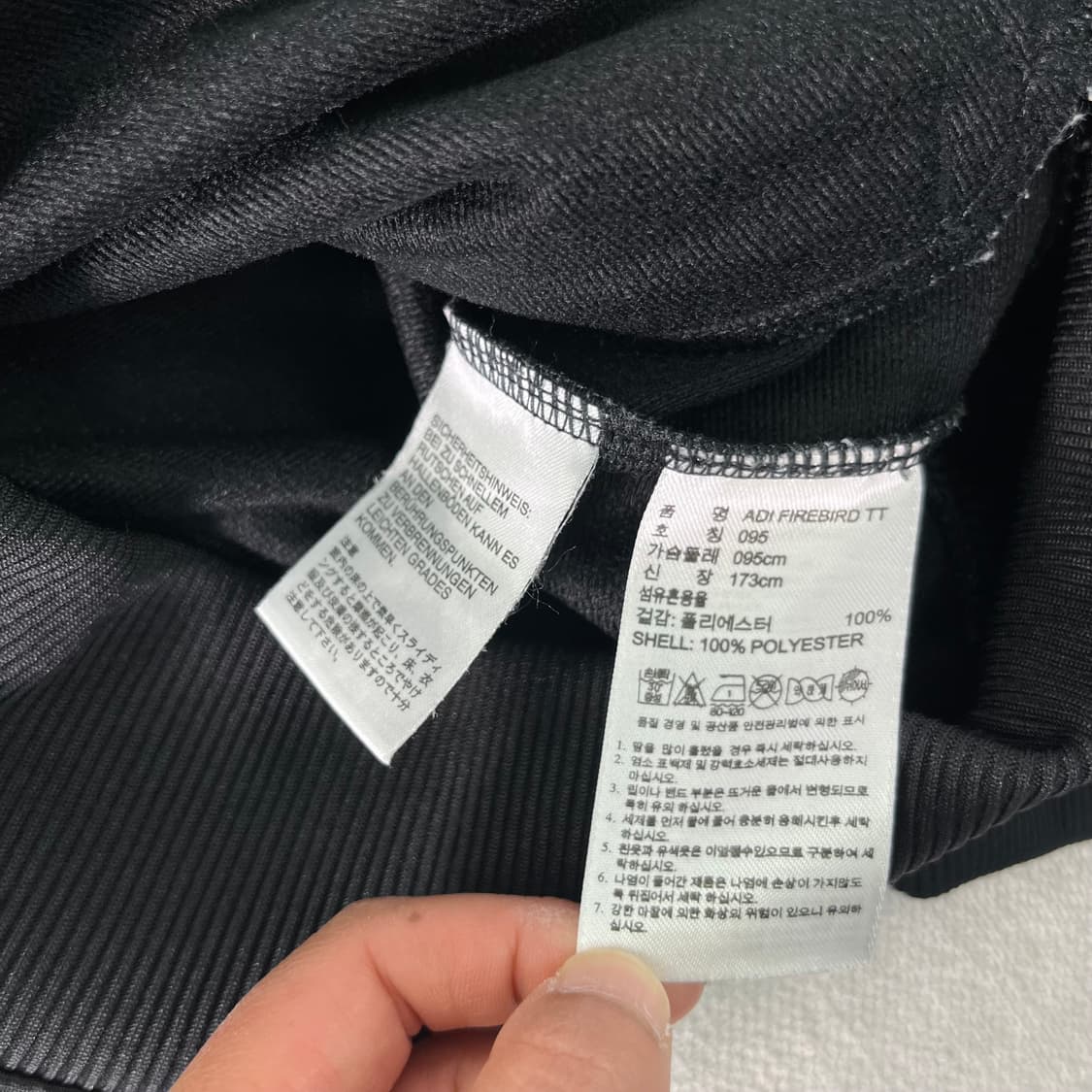 100 아디다스 블랙 파이어버드 트랙탑 져지 상품이미지4