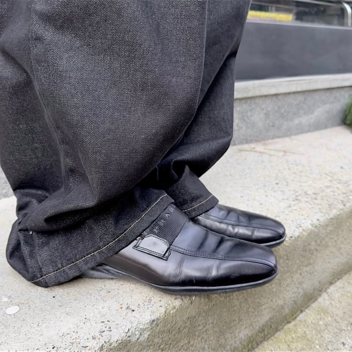 00s 블랙 프라다 스포츠 로퍼 260-265가능 상품이미지9