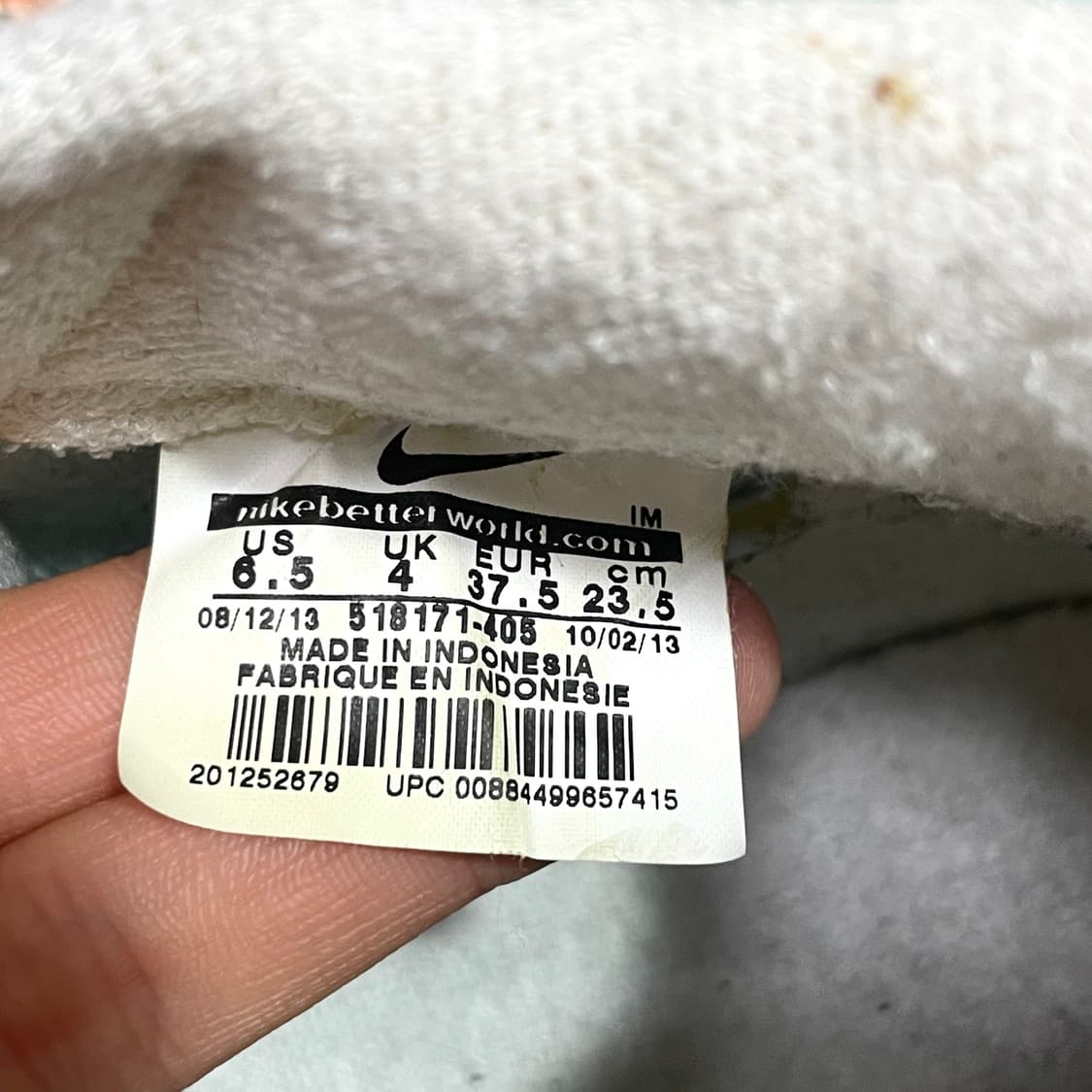 나이키 스카이블루 블레이져 하이탑 스니커즈 US6.5 상품이미지6