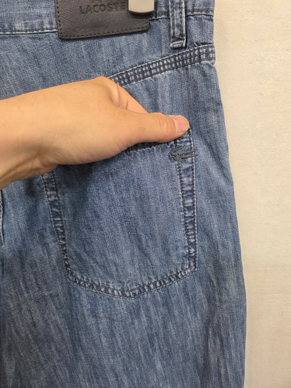 라코스테 샴브레이 팬츠 대략 28 29 상품이미지4
