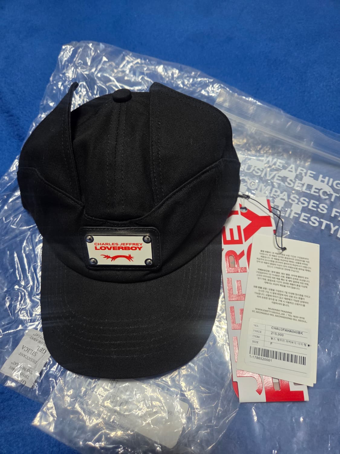 [찰스 제프리 러버보이]고양이귀 이어 캡 블랙 새제품 상품이미지2