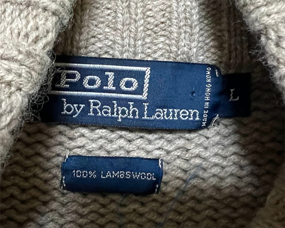 POLO 남자 니트집업 울 가디건 겨울 XXL 110 상품이미지3
