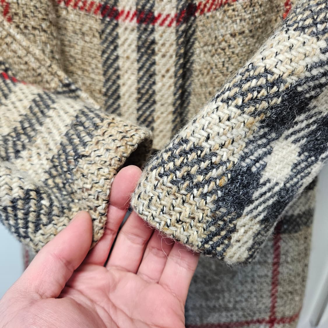 버버리 램스울 체크 코트 55 상품이미지4