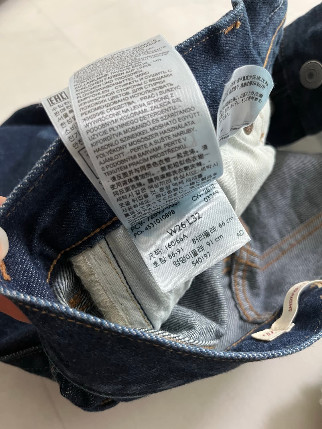 리바이스 립케이지 스트레이트 W26 L32 상품이미지5