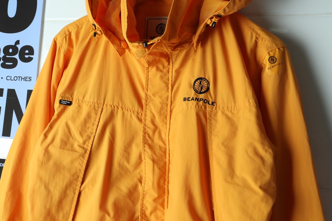 (L-XL) 빈폴 집업 바람막이 점퍼자켓 주황 등산 기능성-H32691 상품이미지5