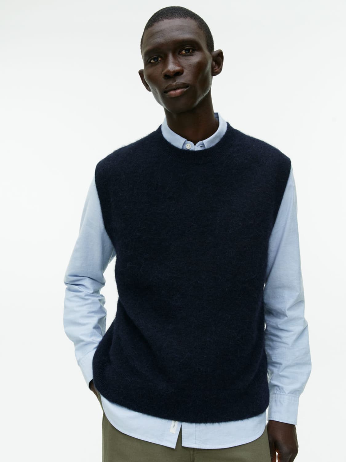 아르켓 니티드 알파카 베스트 모헤어 니트 베스트 상품이미지2