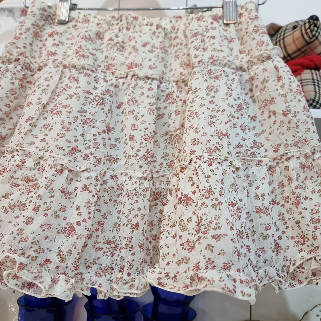 플라워 캉캉 미니 스커트 상품이미지2