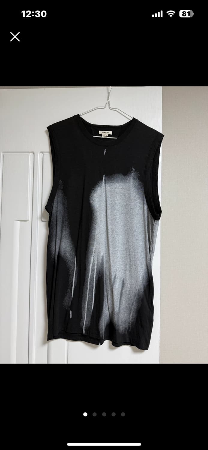 Helmut lang 헬무트랭 슬리브리스 탑 M 상품이미지3