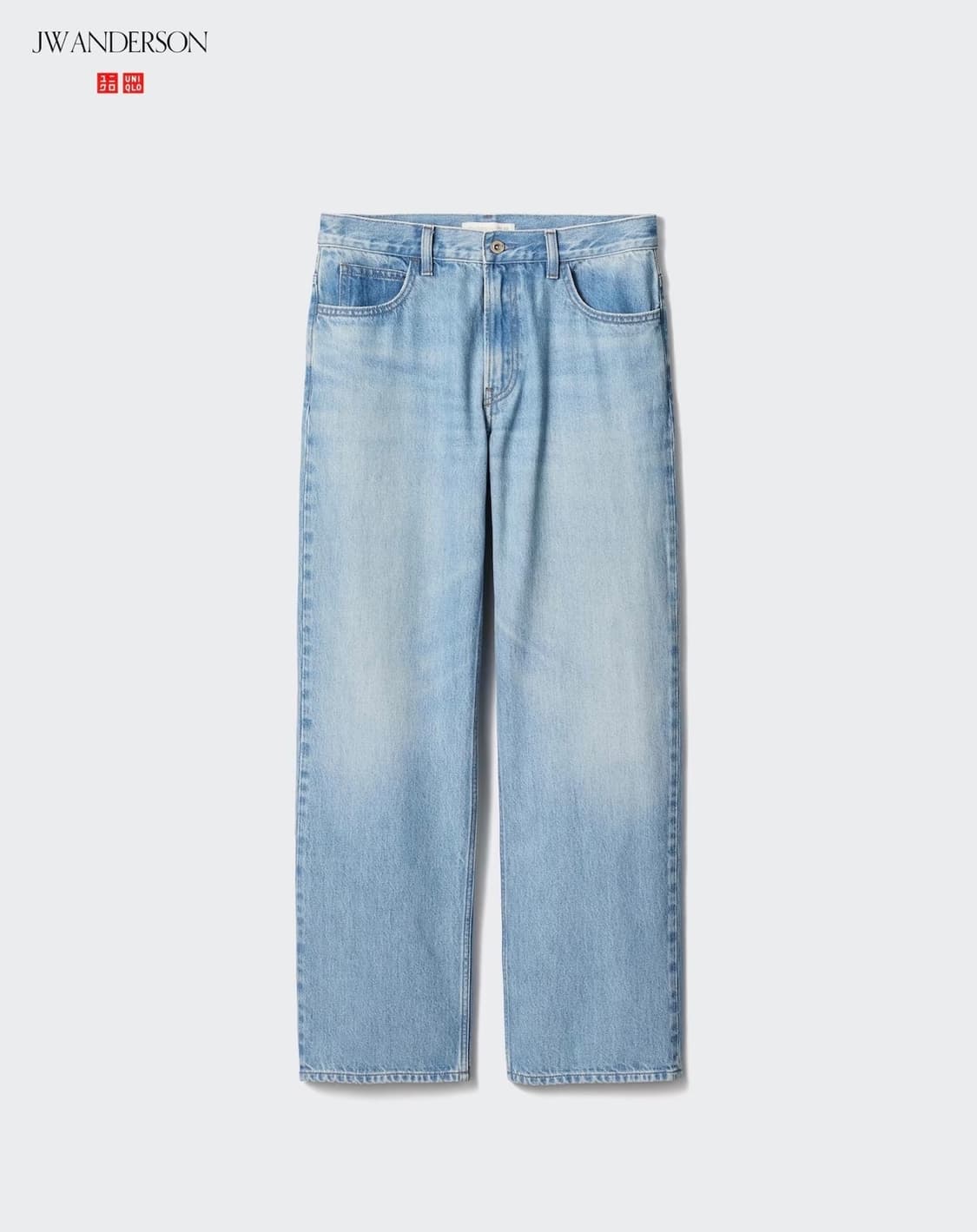 35 유니클로 x JW 앤더슨 스트레이트 진 블루 상품이미지1
