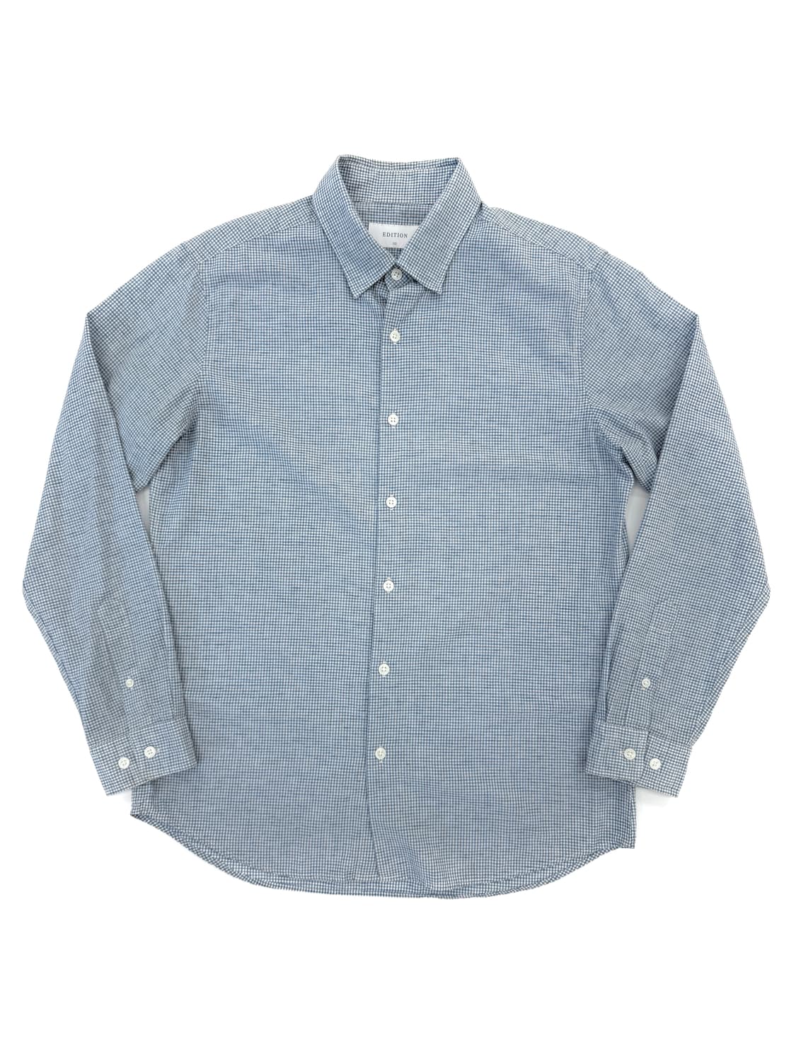 Edition 잔체크 코튼 버튼다운 셔츠 상품이미지1