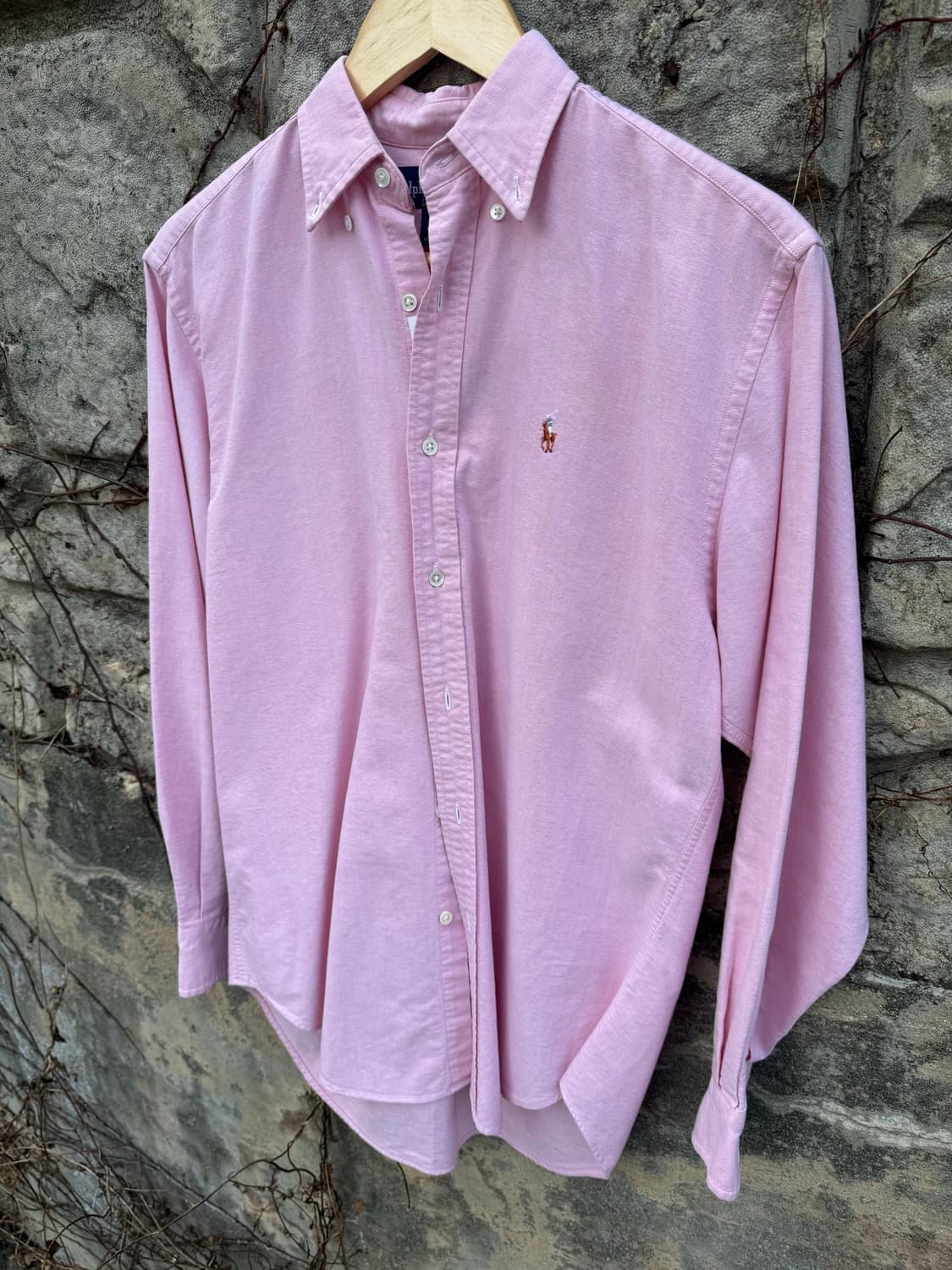 폴로 랄프로렌 빈티지 클래식 옥스포드 셔츠 핑크 상품이미지2
