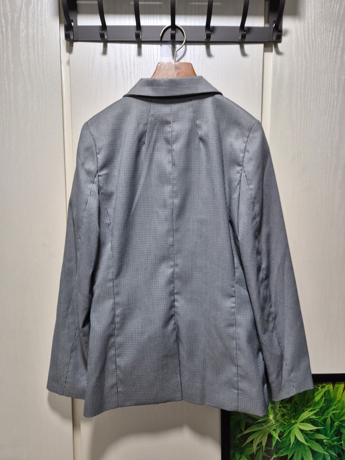 빈티지 체크 패턴 여성 자켓 상품이미지10