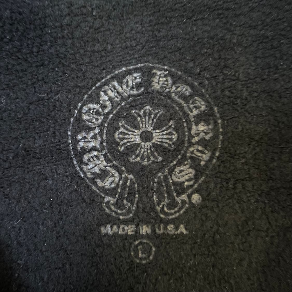 [L] 크롬하츠 홀스슈 플로랄 후드 집업 블랙 상품이미지3