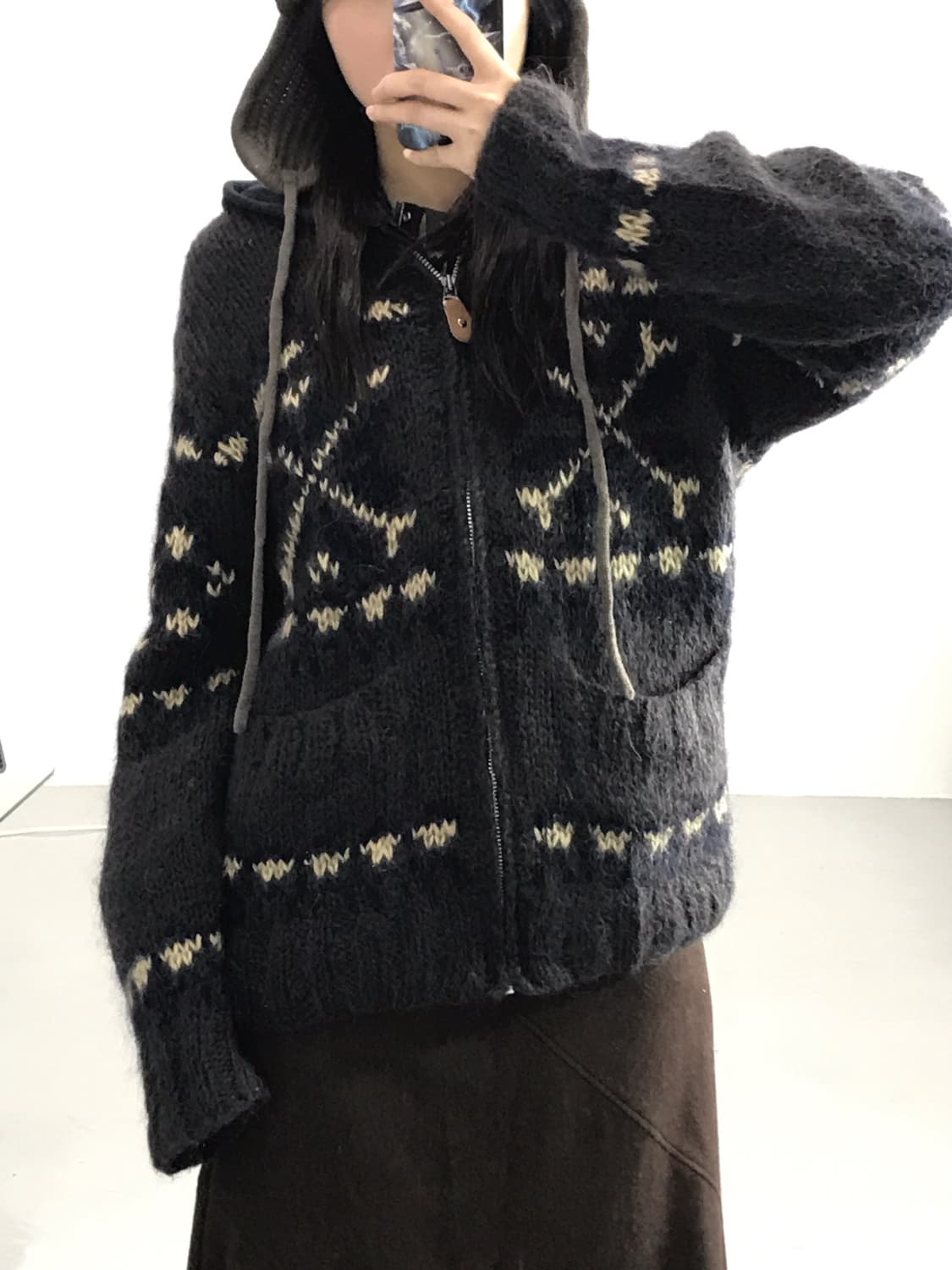 Cowichan Mood Mohair Zip Cardigan 상품이미지3