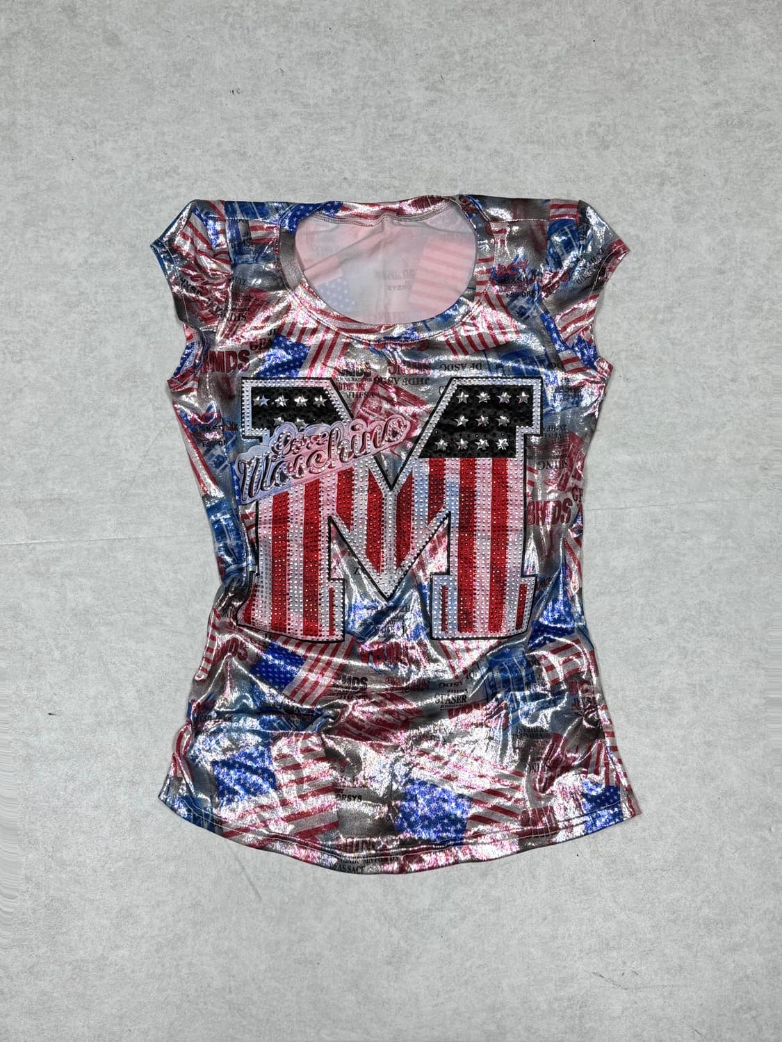 성조기 글램 올큐빅 탑 상품이미지1