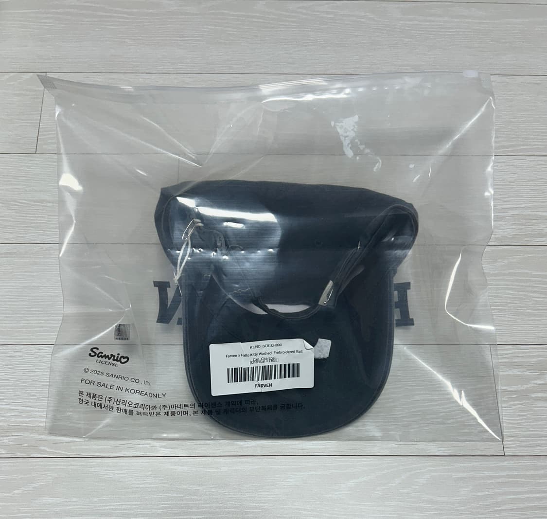 파르벵 헬로키티 볼캡 모자 차콜 상품이미지4