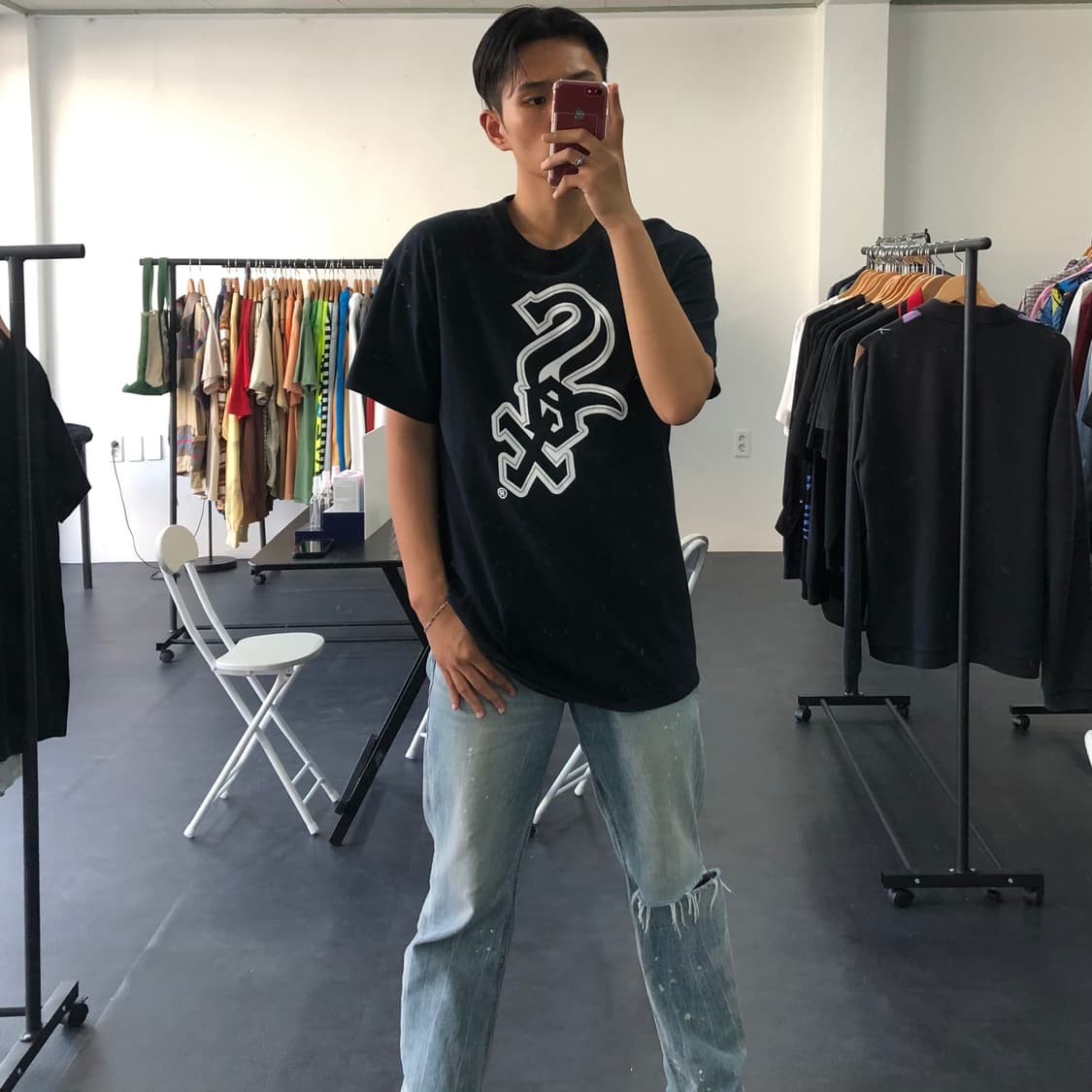 XL 빈티지 프린팅 티셔츠 상품이미지3