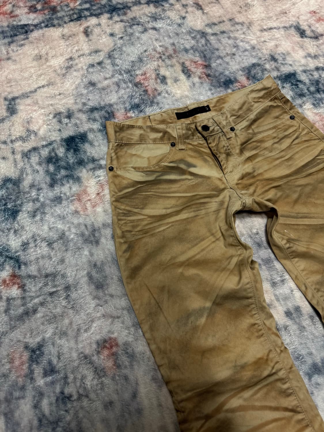 Fuga 00s beige whisker boot cut pants 상품이미지3