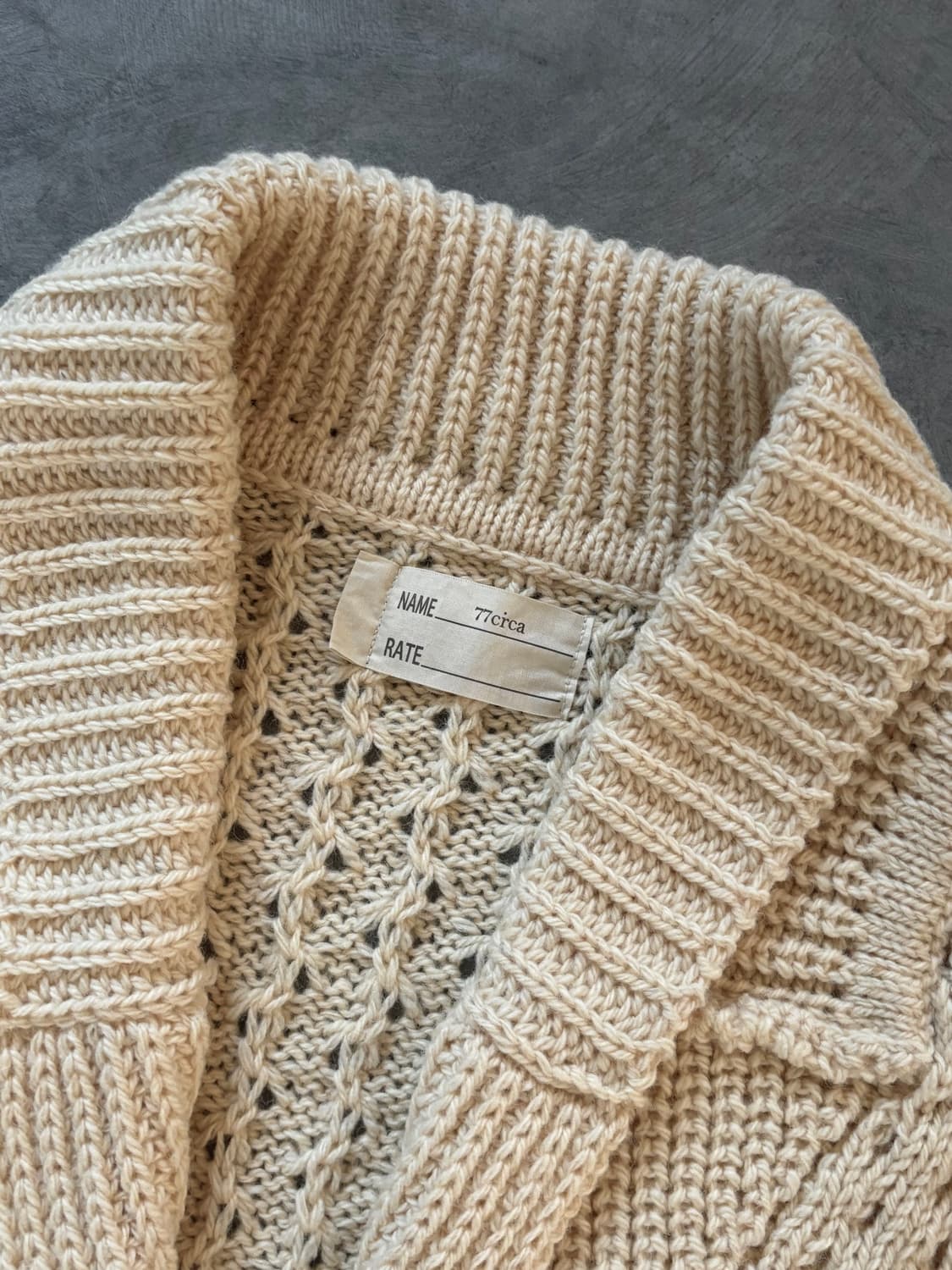 NANUSHKA 나나서카 아란 케이블 리메이크 오버사이즈 가디건 상품이미지4