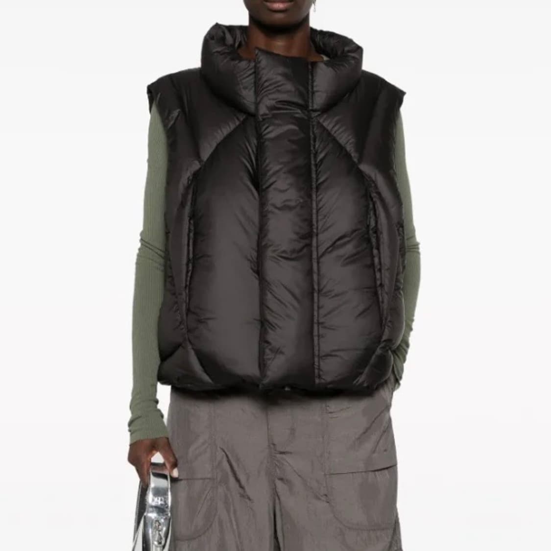 (S) 엔타이어 스튜디오 그리드 패딩조끼 상품이미지1