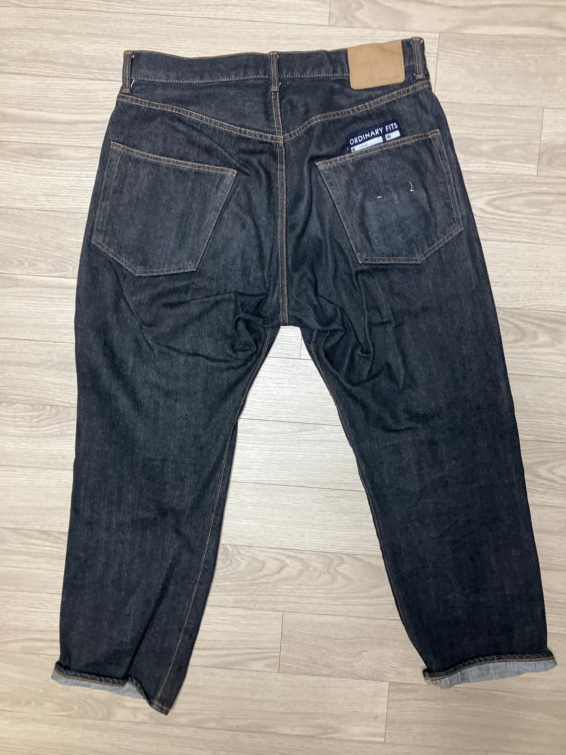 32)오디너리핏츠 루즈앵클데님 블랙 원워시 상품이미지2