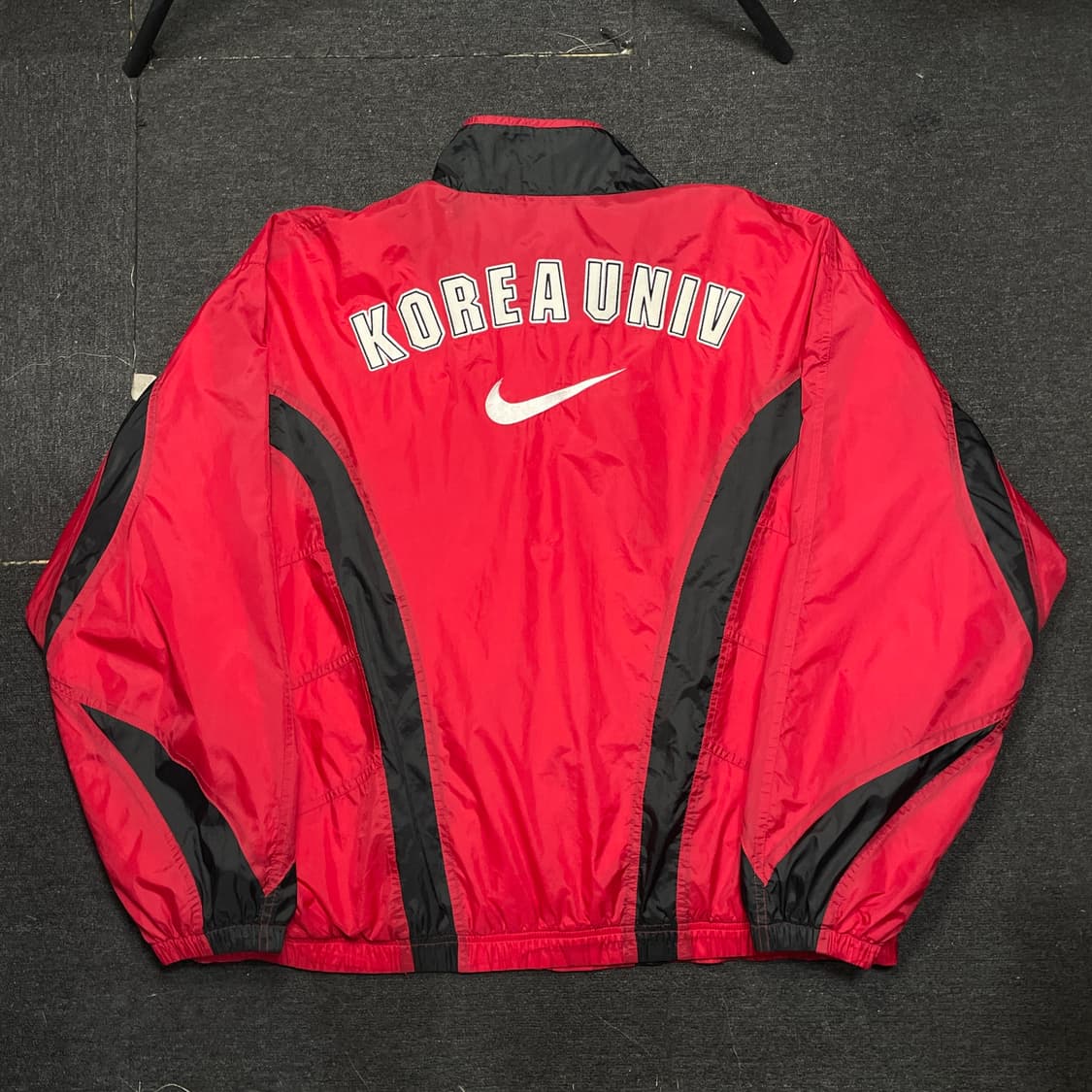 국내유일매물 90s 나이키 x 고려대 올드스쿨 트랙자켓 바람막이 xxxl 상품이미지5