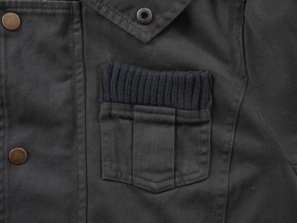 라뮤에 차콜 빈티지 워싱 후드 밴딩 자켓 상품이미지6