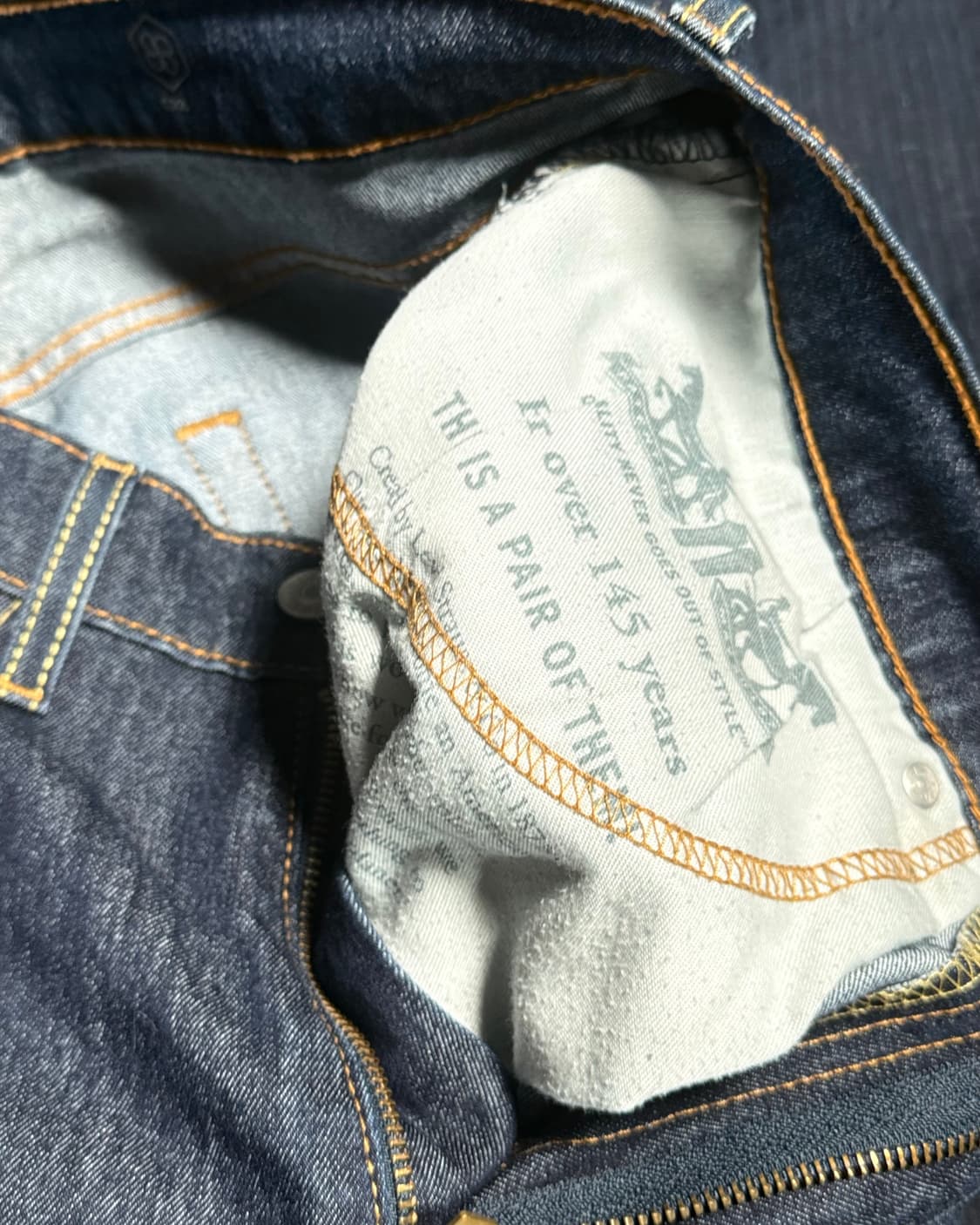 리바이스 505 레귤러핏 쿨 데님 팬츠 32 상품이미지4