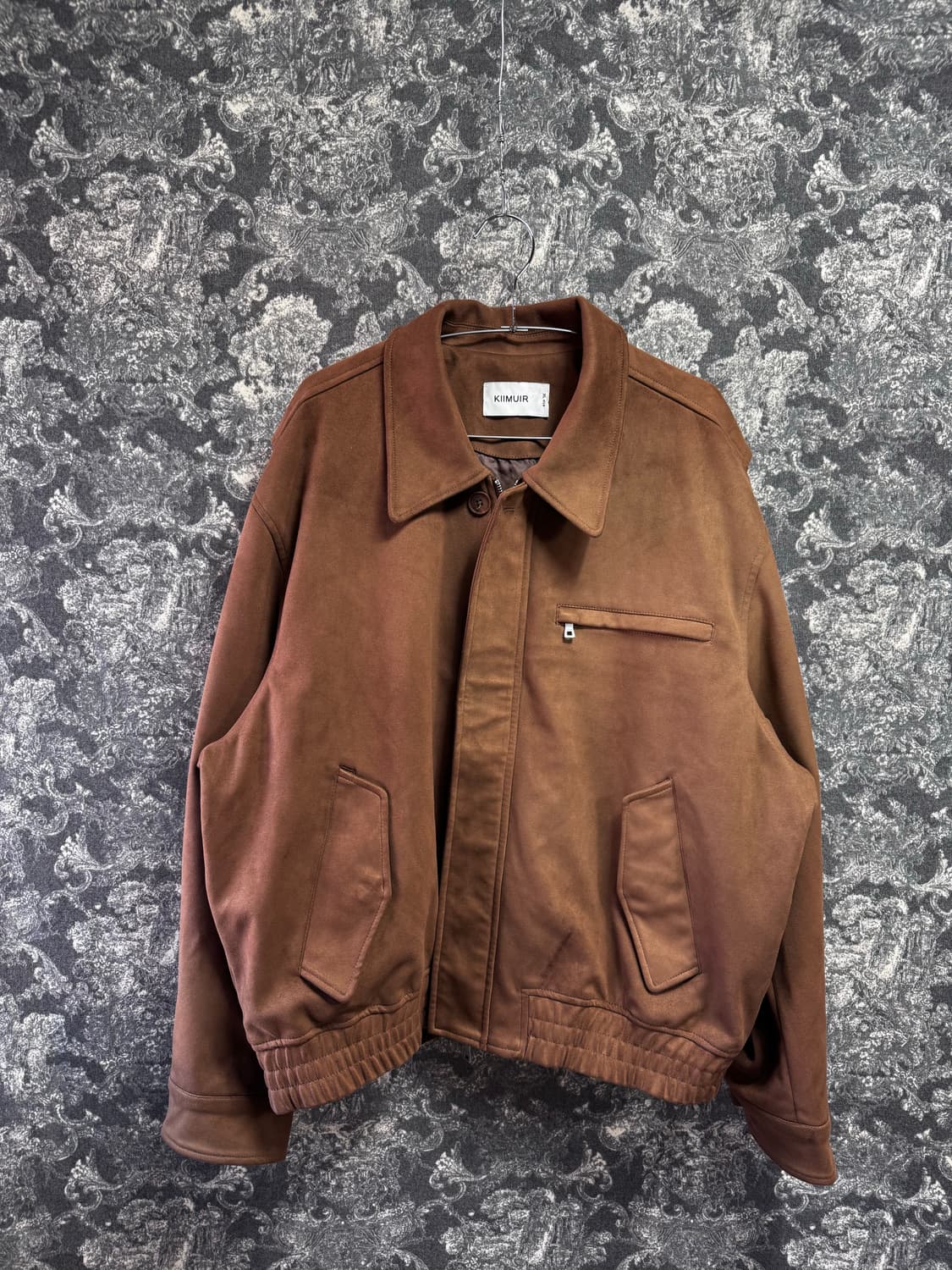 kiimuir 키뮤어 바시티 스웨이드 집업 상품이미지2