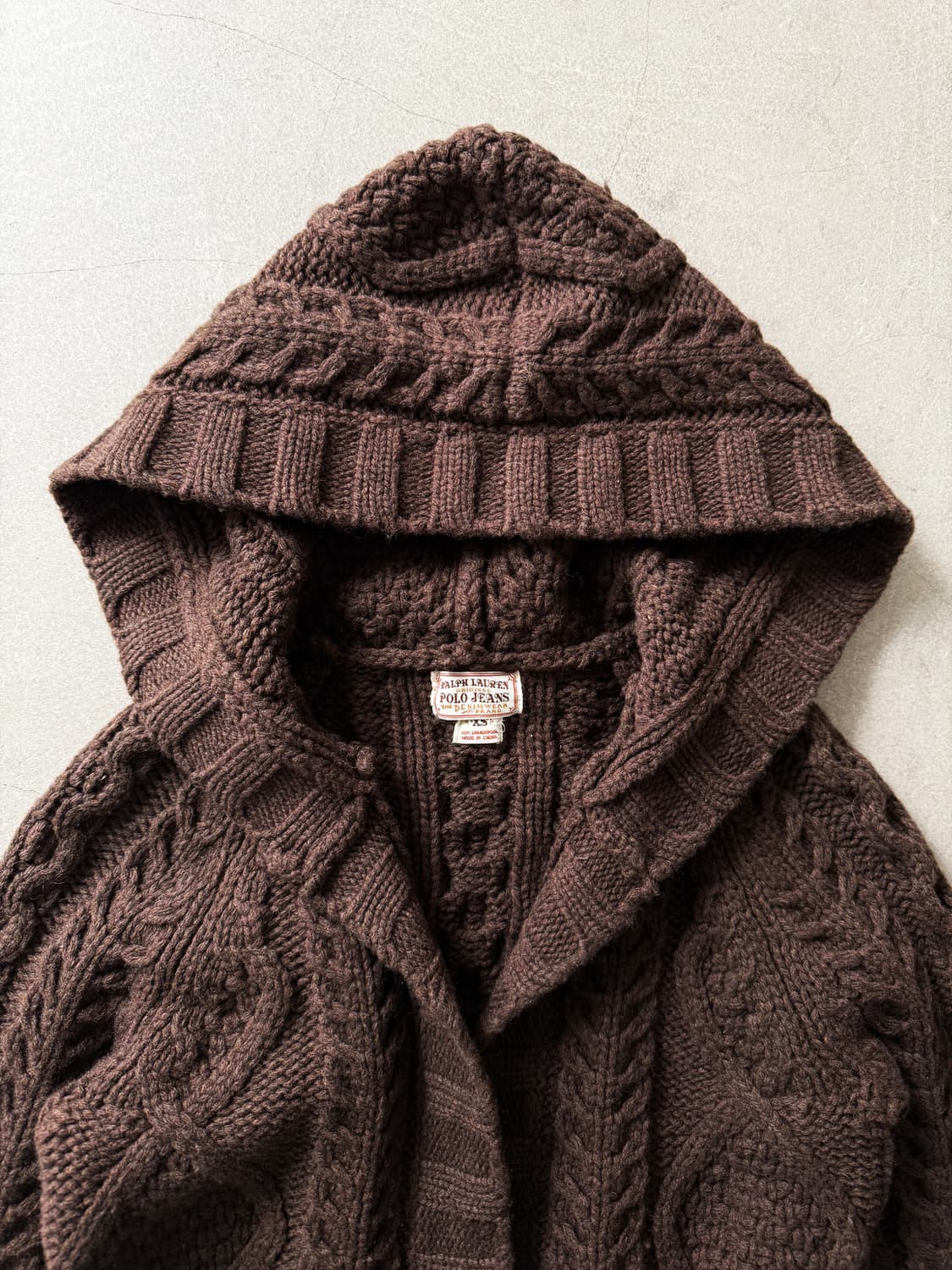 Polo Jeans Lambswool Cable Knit Cardigan 상품이미지2